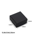24Pcs Black Cardboard Packaging Boxes  Jewelry  Boxes Multiple Sizes Aircraft Gift Box Black Handmade Soap Packaging Boxes