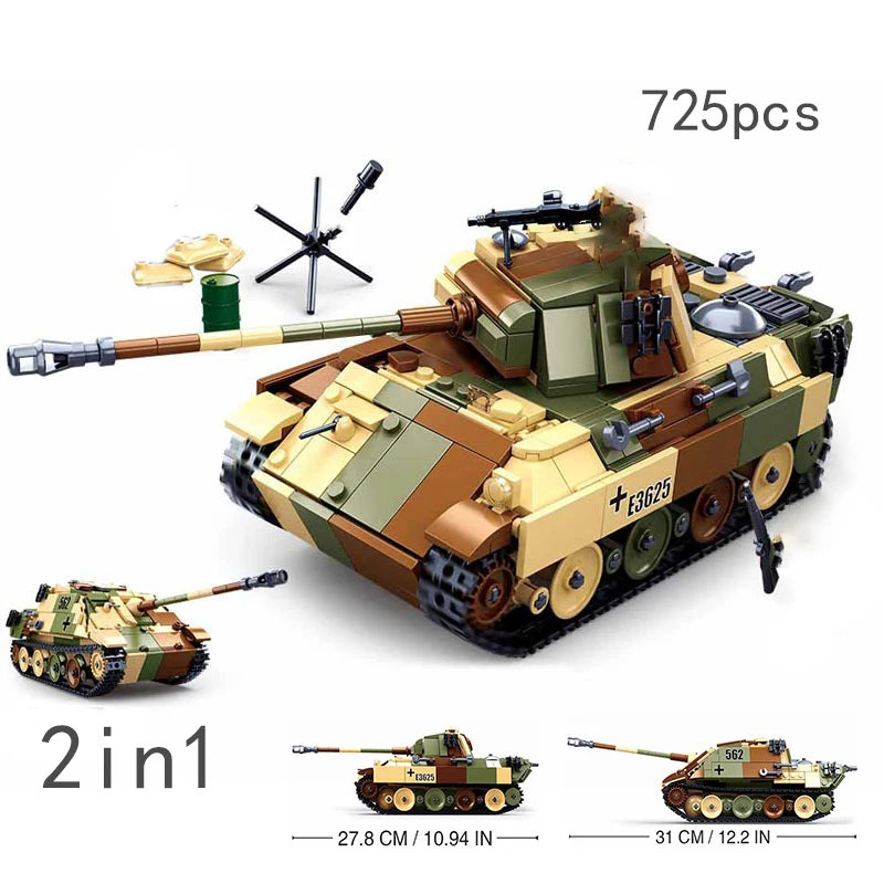 Sluban Normandy Landings Ww2 Military Vehicle Bunker Artillery Building Blocks Germany UK US World War I Ii Army Tank Plane Sets