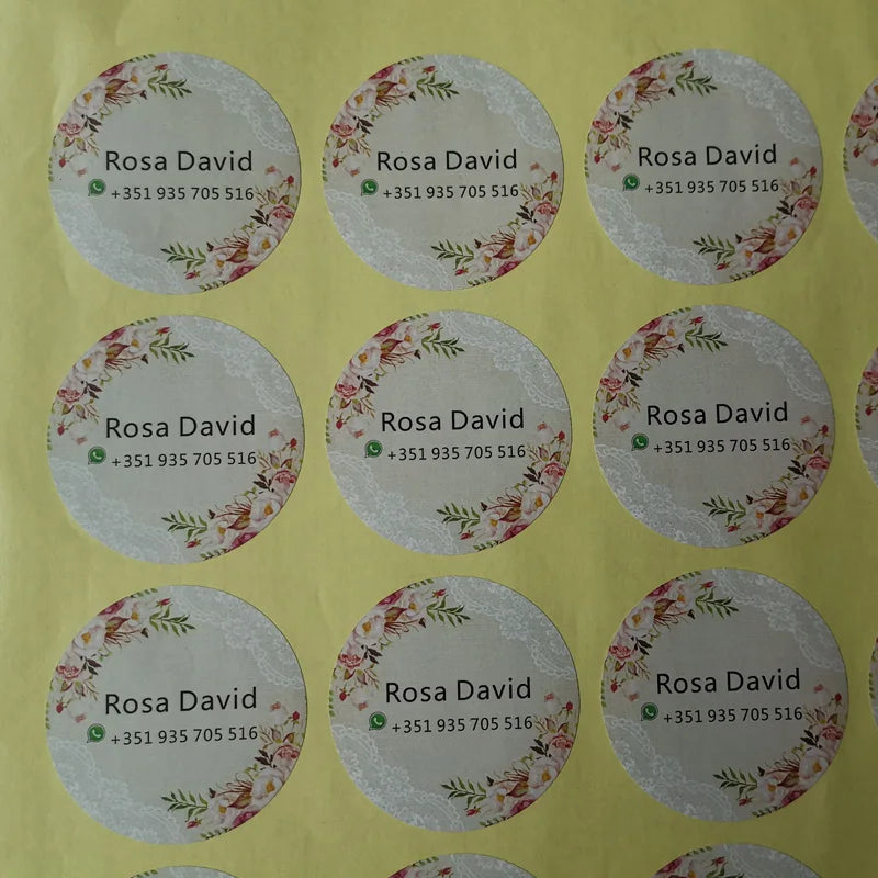 Custom Logo Stickers And Customisable Labels/Wedding sticker 3-7cm Design Own Business baking gift stickers