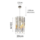 Small Round Gold k9 Crystal Modern Led Chandelier for Living Room Kitchen Dining Room Bedroom Bedside Luxury Indoor Lighting