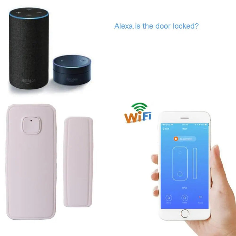 Tuya Smart WiFi Door Window Sensor Detector App Notification Home Security Alarm