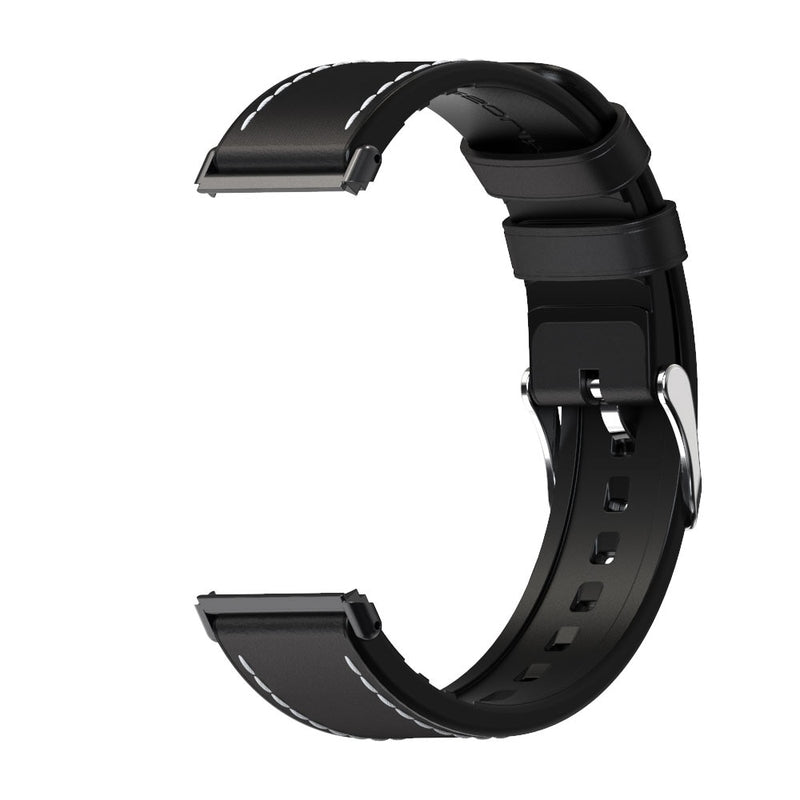 For Xiaomi Mi Watch Metal Strap With Connector Leather Watch Band Bracelet Perfect Match Silicone Replacement Accessories