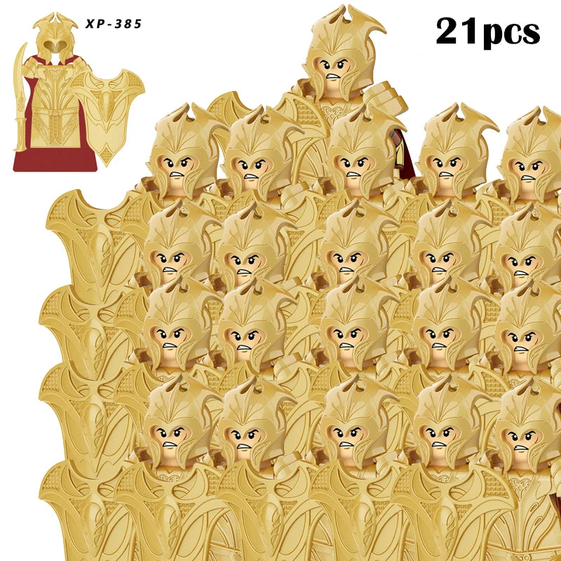 Classic Medieval Movie Elves Dwarf Warrior Iron Foot Dane leader of the Dwarfs Building Blocks LOTR Figures Toys For Children