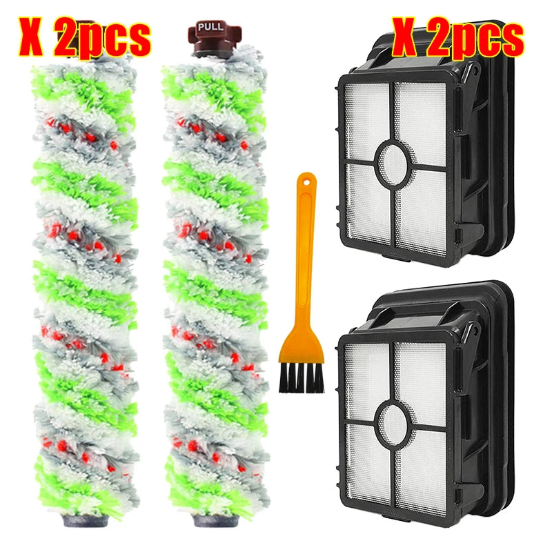 Replacement Roller Multi Surface Pet Brush 2306 1866 Vacuum Hepa Filter Filter Compatible with Bissell Crosswave 1785 2306 2551