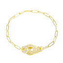 Moonmory 100 % echtes 925er Sterlingsilber Europäische Kette Handschelle Armband Menottes Handschellen-Armband für Damen Schmuck