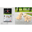 Cartoon Animals Tiger Elephant Cat Dog Panda Husky Poodle Giraffe Model Mini Micro Building Blocks Bricks Toys for children gift