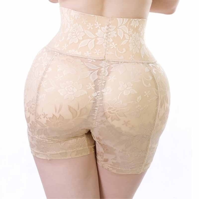 Women Sexy Push Up Padded Panties Lady Fake Ass Underwear Lace Padded Panties Buttock Shaper Butt Lifter Hip Enhancer Intimates