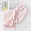 Cotton Pajamas Pants Couples Home Pants Women Sleepwear Cute Night Pants Loungewear Print Sleep Bottoms Loose Pants Night gown