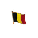 Belgium National Flag Crystal Epoxy Metal Enamel Badge Brooch  Collection Souvenir Gifts  Lapel Pins Accessories  Size1.6*1.9cm