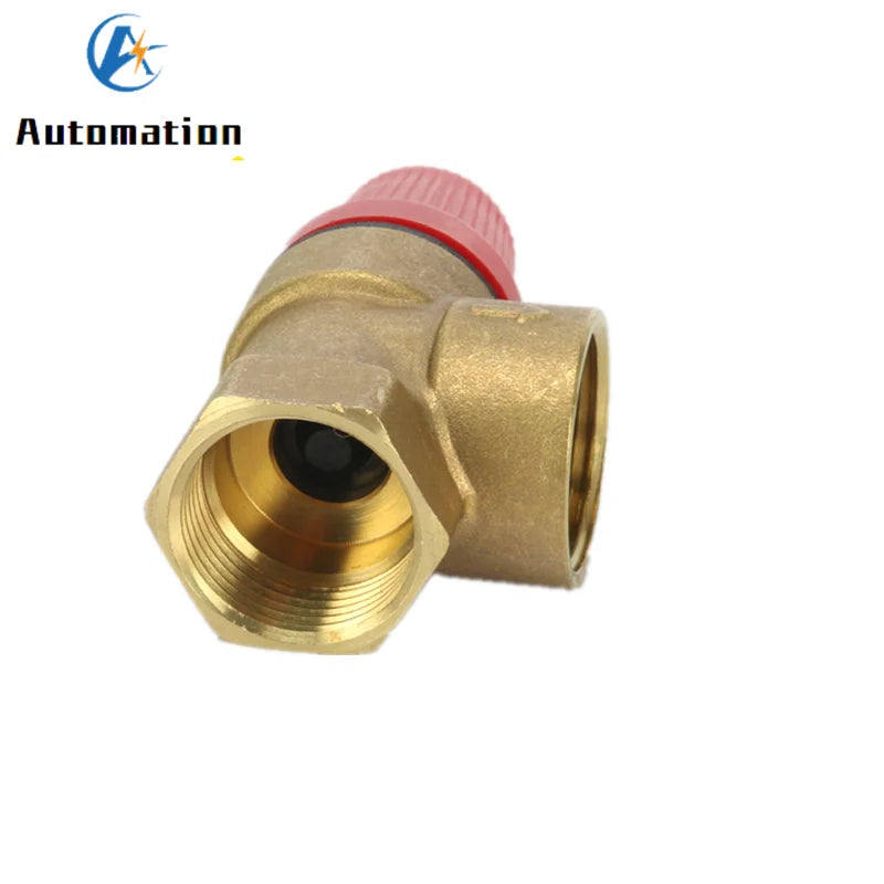 1pcs Brass Safety Valve Drain Relief Switch For Solar Water Heater Inner & Outer Wire Brass Safety Valve 1/2" 3/4"