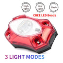 MTB Safety Warning Bicycle Light USB Rechargeable Bright Bike Rear Light Waterproof Cycling Warning Bicycle Taillights Tail Lamp