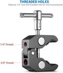 SmallRig Super Clamp with 1/4 and 3/8 Thread 2pcs Pack For 15mm-44mm Rods Cameras Lights Umbrellas Hhooks Shelves Camera Clamp