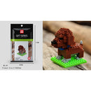 Cartoon Animals Tiger Elephant Cat Dog Panda Husky Poodle Giraffe Model Mini Micro Building Blocks Bricks Toys for children gift