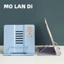 MINKYS Foldable Morandi Color Metal Book Holder Stand For Reading Adjustable Books Stand Kawaii School Office Stationery