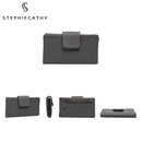 SC Fashion Real Leather Large Purse For Women Daily Functional Flap Long Wallet Card Coin Purses Female Cowhide Clutch Handbags