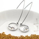 Religious faith can move mountains real mustard seed earrings stainless steel charms earrings women christian jewelry gift