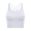 SHINBENE UPATED 2.0 Gym Running Crop Tops Women Soft Nylon Fitness Yoga Sport Bras Tops Anti-sweat Padded Workout Brassiere