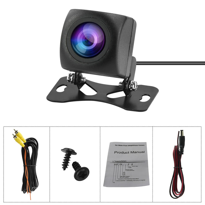 Podofo Car Rear View Camera AHD Night Vision Backup Parking Reverse Camera Universal Waterproof HD Color Image