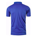 jeansian Men's Sport Tee Polo Shirts POLOS Poloshirts Golf Tennis Badminton Dry Fit Short Sleeve LSL226 Blue