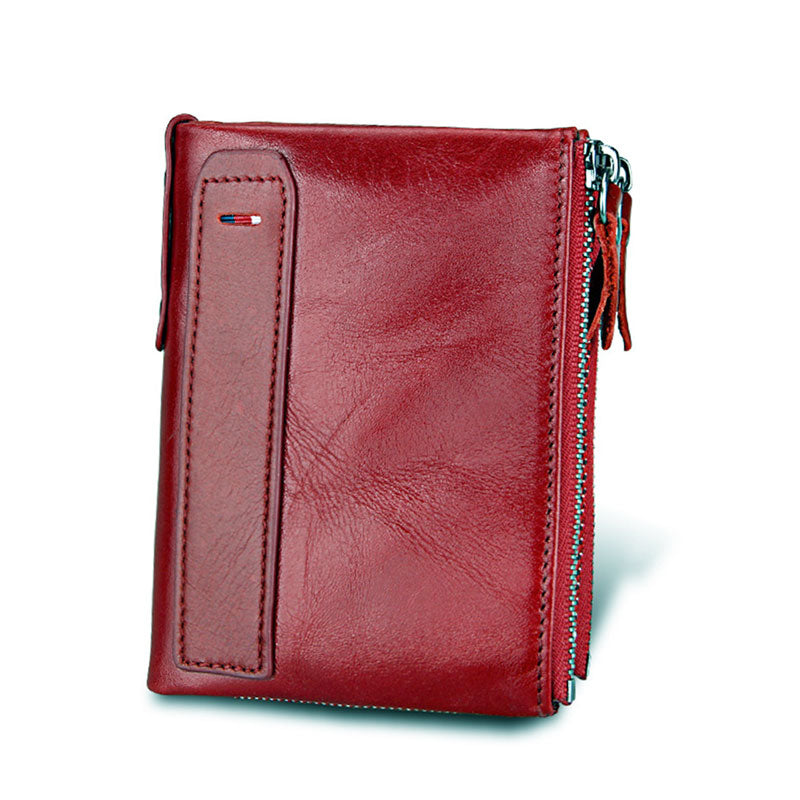 Hot!!! Genuine Leather Women Wallet Purses Coin Purse Female Small Portomonee Bifold Rfid Wallet Lady Purse For Men Money Bag