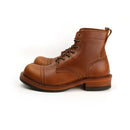 New Japanese Vintage Designer Handmade Tooling Men Casual Shoes Cow Leather Round Toe Wings Ankle Boots Motorcycle Boots Winter