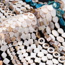 Natürliche Muschelperlen, Perlmutt, Liebe, Stern, Oval, Rund, Flach, lose Abstandshalterperlen für die Schmuckherstellung, DIY Charm Armband Halskette