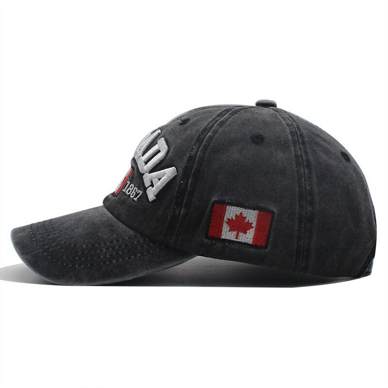 100% Cotton Gorras Canada Baseball Cap Flag Of Canada Hat Snapback Adjustable Mens Baseball Caps Brand Snapback Hat