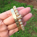 3pcs/Set Hot Men Titanium Steel Roman Numeral Bracelet Horseshoe Buckle Bangles Pulseira Bileklik Luxury Handmade Jewelry