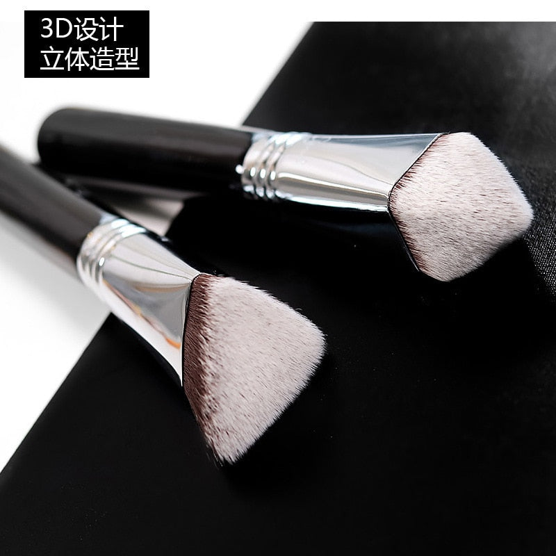 1pcs Fashion High Quality Face Makeup Brush Shaped Creative Copper Tube Foundation Brush Professional Beauty Tools