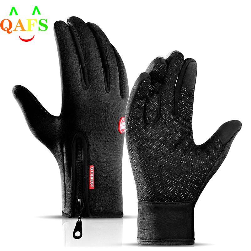 Outdoor Winter Gloves Waterproof Moto Thermal Fleece Lined Resistant Touch Screen Non-slip Motorbike Riding