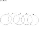 5Pcs Silver Tone Steel Strings E-1 for Acoustic Guitar Strings