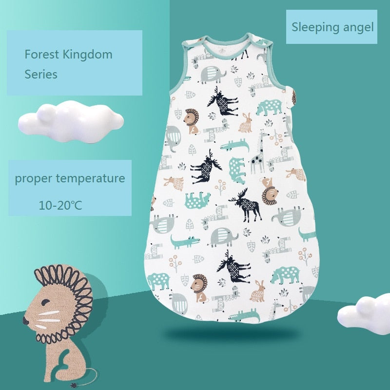 HappyFlute 10-20℃ 3Size Cotton Fabric Unisex Swaddling Vest Children&