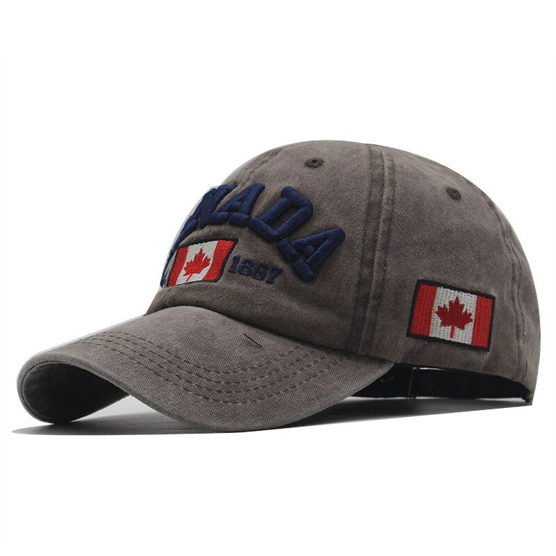 100% Cotton Gorras Canada Baseball Cap Flag Of Canada Hat Snapback Adjustable Mens Baseball Caps Brand Snapback Hat