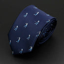 Trendy Design Men's Microfiber Jacquard Necktie Animal Plant Skull Flower Woven Tie Wedding Party Father's Day Birthday Gift