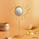 Gold Eye Table Mirror  Makeup Mirrors Boho Home Decor Living Room Decoration Bedroom Cosmetic Dressing Tabletop Mirror Evil Eye