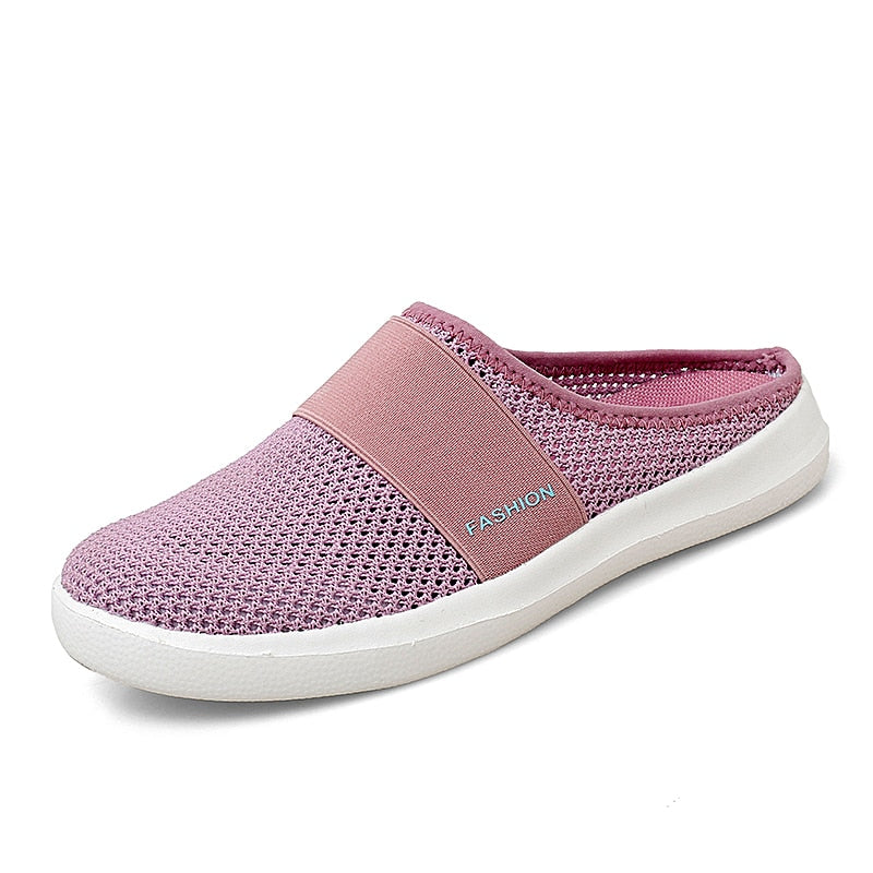 STRONGSHEN Women Shoe Spring Casual Breathable Flying Woven Women Shoe Light Flat Shoe Women Casual Sneakers Flats Ladies Shoes