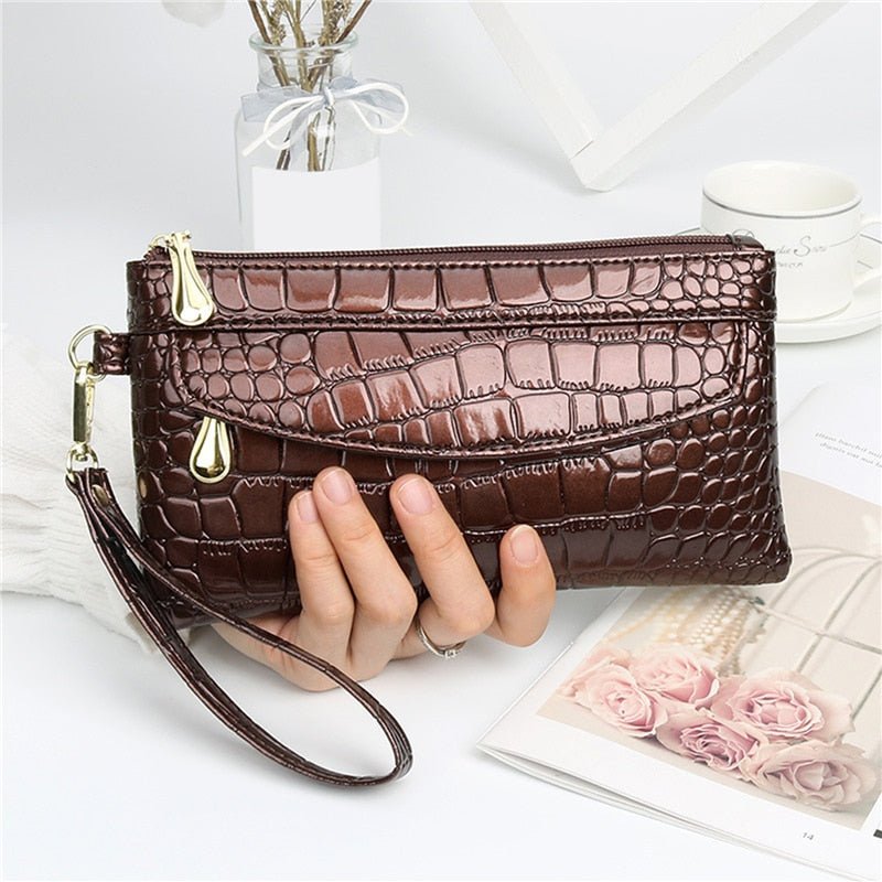 New Fashion Pu Leather Women Wallet Clutch Women&