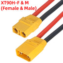 Amass MR30 Cable Connector Male Female MR30-FB/M 3Pin Plug with Sheath Cover 18AWG Silicon Wire for RC Lipo Battery FPV Drone