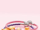 ATHENAIE Colorful Wire Charms Bracelet with 925 Sterling Silver CZ Love Heart Clasp for Women Fit Charm Beads DIY Gift