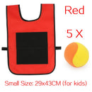 Outdoor-Sportspiel Requisiten Weste Klebrige Trikot-Weste Spielweste Weste mit klebrigen Ballwurf-Spielzeugen für Kinder Sportspielzeug