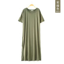 Plus size Fashion Summer Night Dress Women Nightgowns Sleepwear Women's Sleepshirts Modal Cotton Candy Color Ladies Nightwear