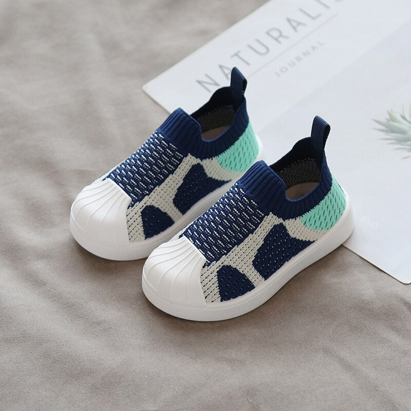 Infant Toddler Shoes Spring Girls Boys Casual Shoes Comfortable Baby Kids Shoes Non-slip Soft Bottom Stitching Color Sneakers