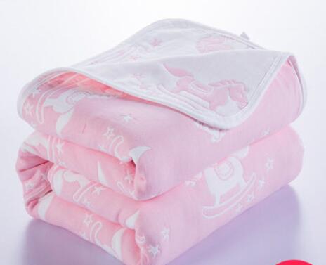 90*100cm Soft Breathable Cotton Baby Blanket for Newborn 6 Layers Muslin Gauze Growth Baby Quilt Newborn Baby Bath Swaddle Wrap