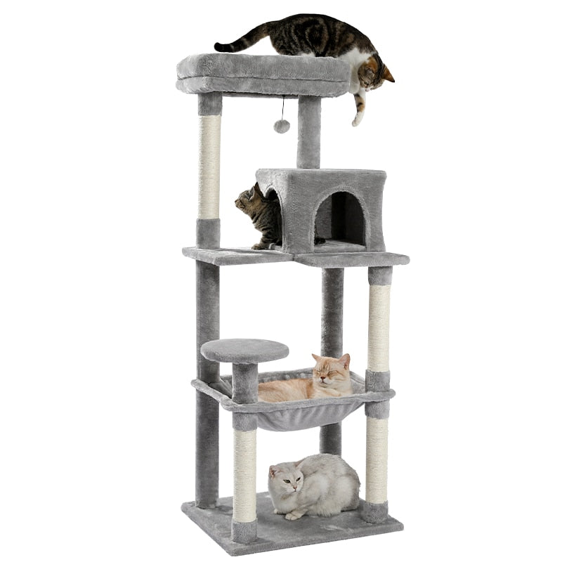 Krabpaal Toren Condo Speeltuin Kooi Kitten Multi-Level Activiteit Centrum Speelhuis Medium Krabpaal Meubels Pluche