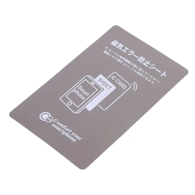 2022 New Grey Anti-Metal Magnetic NFC Sticker Paster for iphone Cell Phone Bus Access Control Card IC Card Protection Supplies