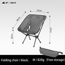 3F UL GEAR  Outdoor folding Aluminum chair leisure Portable Ultralight Camping Fishing Picnic Chair Beach Chair Seat