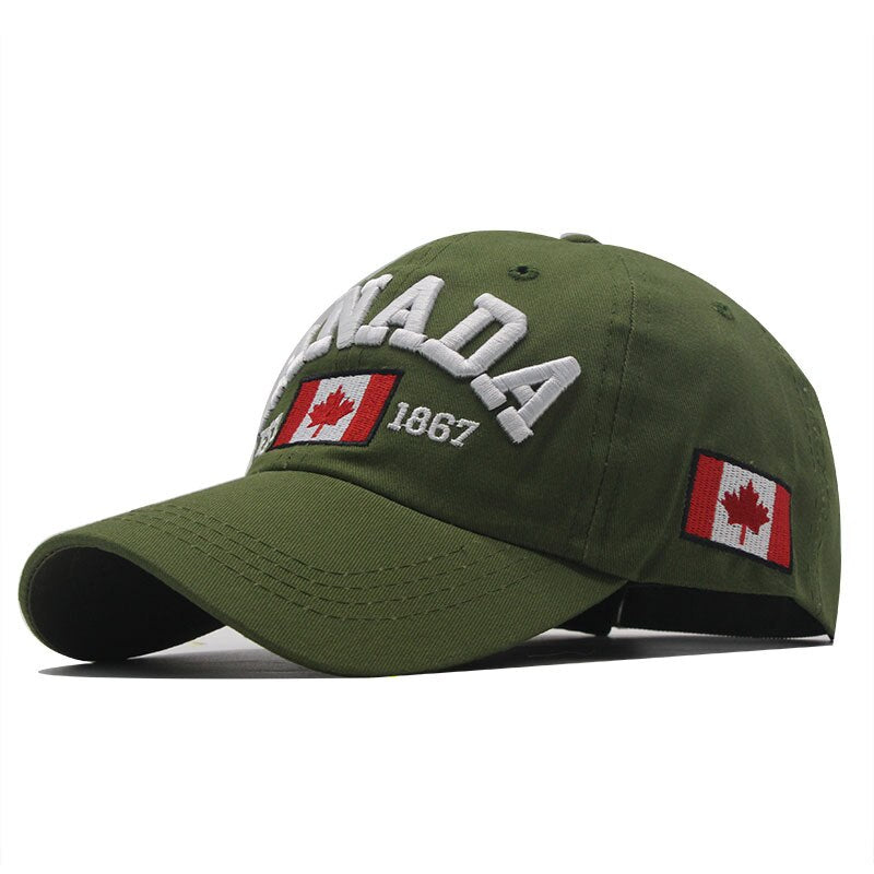 100% Cotton Gorras Canada Baseball Cap Flag Of Canada Hat Snapback Adjustable Mens Baseball Caps Brand Snapback Hat