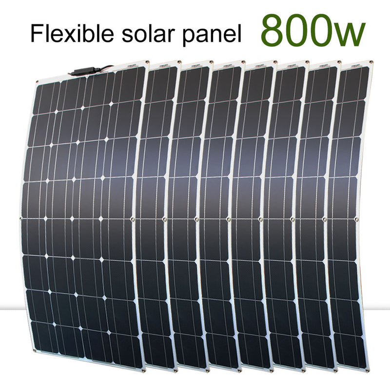 DGSUNLIGHT 100w 200w 12v portable Solar Panel Flexible 16V 800W plate CELLS Monocrystalline silicon