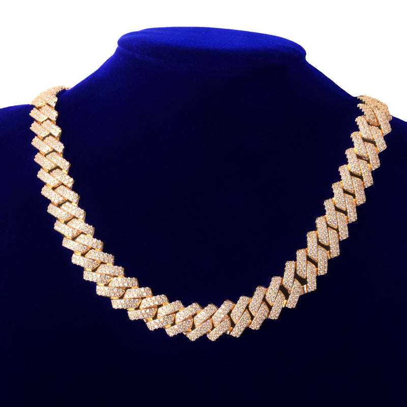 Bubble Letter Miami Cuban Link Chain for Men Necklace Choker Charms Gold Color Iced Out Fashion Jewelry 2021 Trend