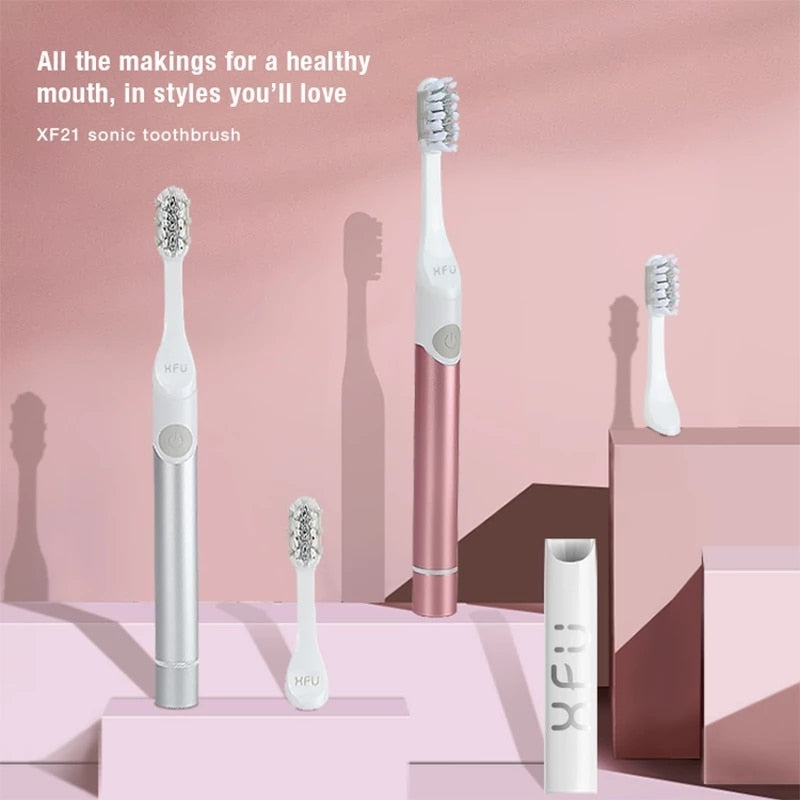 SEAGO Electric Toothbrush With Replacement Heads Adults Battery Sonic Teeth Brush Different Colors Oral Hygiene Brush